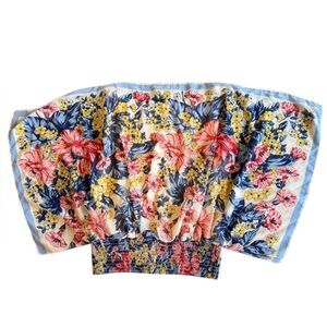 Max Studio Floral‎ Scarf Blouse – Size L – Fully Lined
